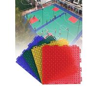 Piastrelle per pavimento ad incastro per sport, resistente alle intemperie, modulare, per interni ed esterni, pallacanestro, campi da tennis e aree gioco