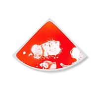 Piastrelle per Pavimento Sensoriali Liquide， Tappetino da Gioco ad Arco Intrecciabile per Bambini con Colori Fluttuanti， Tappeto Puzzle Educativo per Asilo Nido & Scuola Materna(Red,20in)