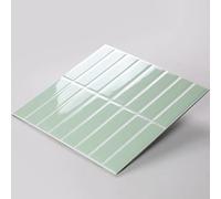 Piastrelle per Soffitti Adesivo per Piastrelle Imitazione Stereo 3D, Pannelli Paraschizzi Lucidi Impermeabili da Staccare w Attaccare, Decorazione da Parete per Interni per Cucina(Style A,40pcs)