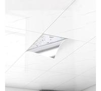 Piastrelle per Soffitti Pannelli Autoadesivi per Soffitti da Bagno in Polistirolo - Piastrelle Decorative PVC Impermeabili con Texture Marmo, Fai da Te per Rivestimenti Pareti e Controsoffitti(B,40pcs