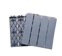 Piastrelle per terrazze esterne Pavimento in finto legno for esterni, in plastica, for terrazza, balcone, bagno, giardino, cortile, mosaico ecologico 30x30cm(1Pcs Gray)