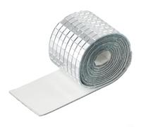 Piastrelle quadrate a mosaico per mini specchi in vetro, 1464 pezzi, per effetto piastrelle di cristallo su pareti e soffitti, con retro pre-tagliato per una tenuta duratura (argento)