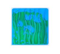 Piastrelle Sensoriali Liquide 3D - Cuscinetti Strutturati per Formazione Integrazione Sensoriale, Base Antiscivolo per Pikler e Pavimenti di Stanze dei Giochi(Green)