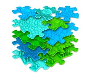 Piastrelle Sensoriali Modulari in PVC "Foresta & Mare" - 11 Pezzi