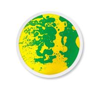 Piastrelle Sensoriali Tonde per Bambini e Piccoli - Tappetino Attività Sensoriale Liquido Colorato per Giochi Attivi e Decorativo(Yellow-green)