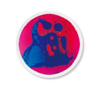 Piastrelle Sensoriali Tonde per Bambini e Piccoli - Tappetino Attività Sensoriale Liquido Colorato per Giochi Attivi e Decorativo(Magenta-blue)