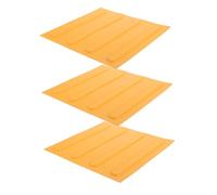 Piastrelle Tattili Pvc 3 Pezzi Gialle per Marciapiede Ciechi | Percorso Esterno, Guida al Cammino, Installazione Semplice, Formato in Confezione da 3
