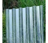 Piastrelle termoisolanti, foglio trasparente per tetto, in fibra di vetro, pannelli ondulati per tetti, confezione da diverse dimensioni, 2 mm (11 pezzi, 0,9 x 1 m)