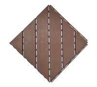 Piastrelle Terrazze Incastro Plastica Strisce Diagonali, Quadrate Impermeabili, Uso Esterno Tutte Condizioni Atmosferiche, per Balconi Bordo Piscina Cortile(Light color,25 * 25-36p)