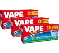 Piastrine Profumate per Insetticida Elettrico Antizanzare Vape Cf. 30Pz