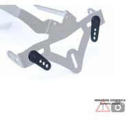 Piastrine universali montaggio / supporto targa Harley Davidson XR1200 08-11 R&G
