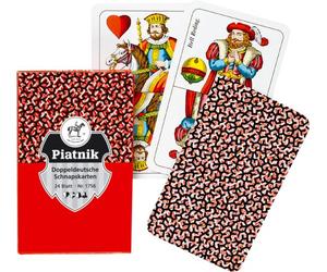 Piatnik 1756 "Schnapps Cards Flash, Doppio Gioco di Carte Tedesco (24 Pezzi)