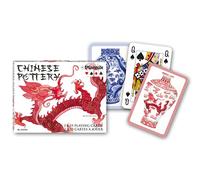 Piatnik 2233 - Carte da gioco Cinese Pottery Doppio Deck di Piatnik | Gioco di carte | Mucchio di carte