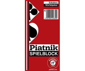 Piatnik 2963 - Blocco per Yatzee, Eskalero, Confezione da 10