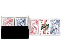 Piatnik mini carte da gioco in scatola di plastica