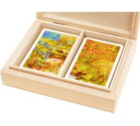 PIATNIK MONET LILIE Carte da gioco in una scatola di legno