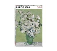 Piatnik- Van Gogh-Vaso con Rose Bianche: Puzzle da 1000 Pezzi, Dimensioni: 68 x 48 cm, Multicolore, 559846