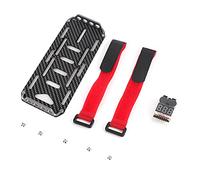 Piatta per montaggio della batteria in fibra di carbonio con tester elettrico durevole Accessorio per auto rc leggero per auto crawler Assiale SCX10 1/10 in scala