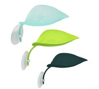 Piattaforma a forma di foglia a forma di tartaruga, 3 pezzi, per rettili, terrazza galleggiante, molo galleggiante per acquario, decorazione in plastica verde, 18,5 cm (combinazione)