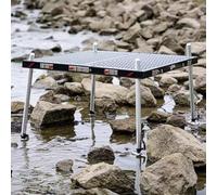 Piattaforma da pesca all-terrain, open frame, lega di alluminio, pieghevole, ultraleggero, rinforzato, per coste, fiumi, laghi
