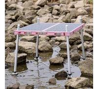 Piattaforma da pesca all-terrain, piattaforma di pesca a telaio aperto, pieghevole in alluminio, ultraleggero, rinforzato per coste, fiumi, laghi