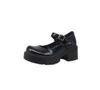 Piattaforma delle Donne Mary Janes Scarpe Sweet Toe Ankle Gothic Platform Dress Décolleté Scarpe Chunky Platform Shoes Scarpe Eleganti in Pelle Verniciata