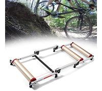 Piattaforma di allenamento for bicicletta pieghevole, rullo for bici regolabile con 130 * 52 cm 5 rulli anteriori regolabili e un diametro della ruota 16-27 pollici