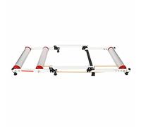 Piattaforma di allenamento for bicicletta, trainer turbo silenzioso pieghevole in lega alluminio for interni, supporto for a rulli for ciclismo su strada montagna(Silver)