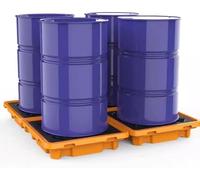 Piattaforma di contenimento della caduta con lo sbocco dello scolo - Pallet modulari impilabili di Anti-Spill per uso industriale