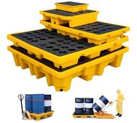 Piattaforma Di Contenimento Delle Fuoriuscite Impilabile, Pallet Modulare Di Contenimento Delle Fuoriuscite, Resistente all'Abrasion, Resistente al Freddo, Elevata Portata Tabletop-49*35*9cm