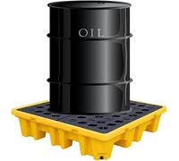 Piattaforma di contenimento modulare per perdite di liquidi, vassoio di contenimento robusto del fusto, capacità di carico 907 kg, polietilene resistente per la sicurezza industriale ed ecologica