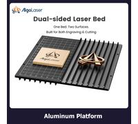 Piattaforma di incisione e taglio in alluminio a doppio lato AlgoLaser con guida a griglia per incisore laser CNC DAJA DJ6