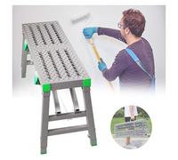Piattaforma di lavoro, Banco da lavoro portatile for saldatura for lavaggio veicoli, pulizia finestre e decorazione, capacità 880 libbre(A,160x30cm)