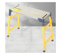 Piattaforma di lavoro pieghevole portatile regolabile in altezza, sgabello in ferro resistente per decorazione domestica, pittura murale e attività di sollevamento