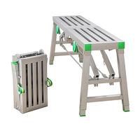 Piattaforma di lavoro, Ponteggio pieghevole in acciaio, piattaforma di lavoro, sgabello da banco, ponteggio for saldatura, scala a torre(A,180x40cm)