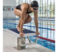 Piattaforma Di Partenza Professionale Per Piscina, Inclinata Di 9° Con system Di Spinta E Controllo, Portata Di 300 Kg, Trampolino Robusto Per Lezioni Di Nuoto E Competizioni