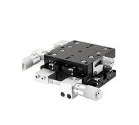 Piattaforma di regolazione fine dello spostamento della tavola mobile a scorrimento trasversale Ly40/50/60/125 dell'asse XY, 1 pezzo(LY120-C(XY轴-千分尺中))