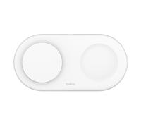 Piattaforma di ricarica wireless - Belkin - BoostCharge Pro 2-in-1 - Magnetico - Bianco - 15 Watt