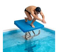 Piattaforma di salto da 50 cm con manico per dorso, in acciaio inox resistente