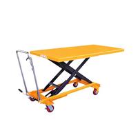 Piattaforma di sollevamento idraulica manuale con meccanismo a doppia forbice, ideale per officina, riparazione automatica e movimentazione dei materiali del magazzino