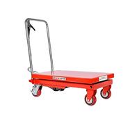 Piattaforma di sollevamento idraulico manuale per auto e lavoro, supporta fino a 350 kg, altezza regolabile da 11 a 35 pollici, ideale per garage e officina