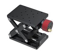 Piattaforma di sollevamento manuale, Piattaforma di sollevamento precisa dell'asse Z in lega di alluminio 55mm scorrevole ottica alta precisa dell'ascensore del laboratorio di controllo manuale Jack