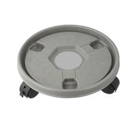 Piattaforma di supporto per vasi da fiori con ruote gemelle girevoli indipendenti e distribuzione del peso ottimizzata (grigio)