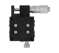 Piattaforma di traslazione lineare, piattaforma di scorrimento manuale, guida di precisione per assi X da 40x40 mm per strumenti ottici, macchinari per la produzione di infissi, lega di alluminio an