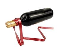 Piattaforma di vino | Portabottiglie galleggianti | Scaffi di bottiglie di vino | Porta del vino decorativo galleggiante per bancone | Organizzatore di spiriti del design a banda elegante pe