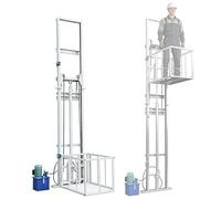 Piattaforma elettrica dell'ascensore idraulico con guardrail, gru resistente della ferrovia dell'acciaio del C-acciaio per la fabbrica domestica del magazzino