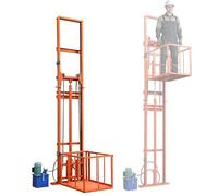 Piattaforma elettrica dell'ascensore idraulico con guardrail, gru resistente della ferrovia dell'acciaio del C-acciaio per la fabbrica domestica del magazzino