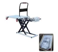 Piattaforma Elevatore Manuale a Forbice Singola con Cuscinetto Antiscivolo carrello for movimentazione merci ideale per la movimentazione di materiali in magazzino e garage