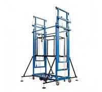 Piattaforma elevatrice elettrica for ponteggi, piattaforma elevatrice con telecomando, scala da cantiere pieghevole, carico massimo 880 libbre(4m/13.1ft)