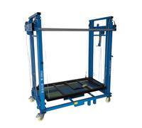 Piattaforma elevatrice elettrica for ponteggi, piattaforma elevatrice con telecomando, scala da cantiere pieghevole, carico massimo 880 libbre(3m/9.84ft)